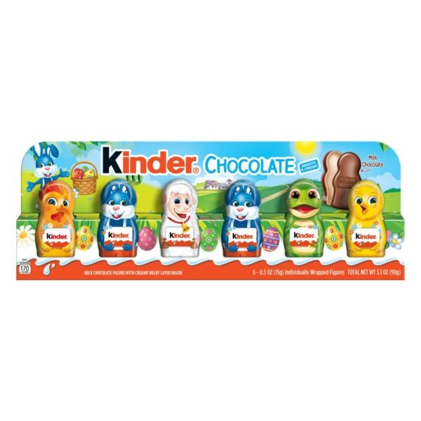 Kinder Chocolate Figures Easter Milk Chocolate Candy Great for Easter Basket Stuffers