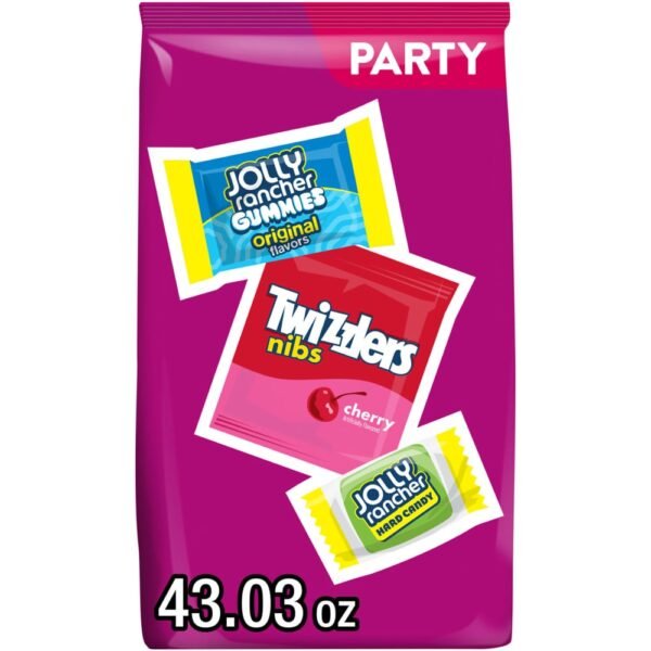 JOLLY RANCHER and TWIZZLERS Assorted Fruit Flavored Candy Party Pack