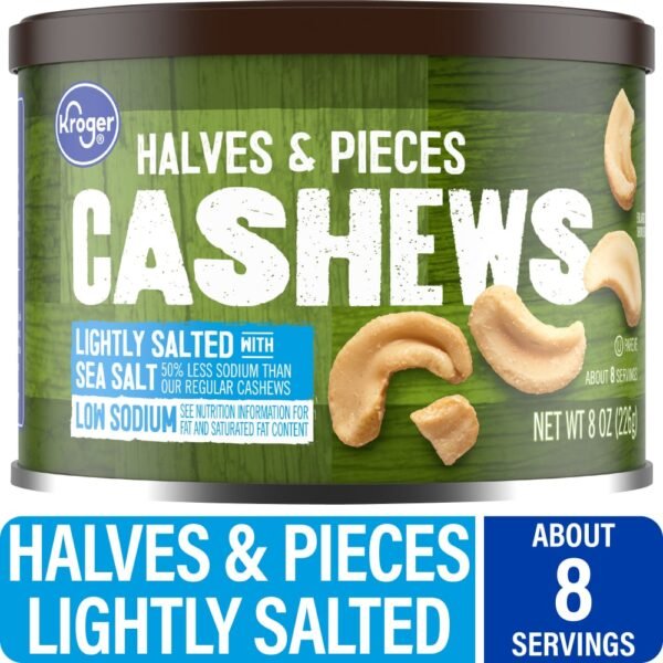 Kroger® Lightly Salted Cashews Halves & Pieces