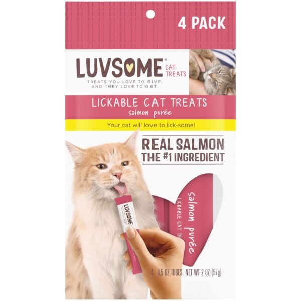 Luvsome® Lickable Salmon Purée Cat Treats