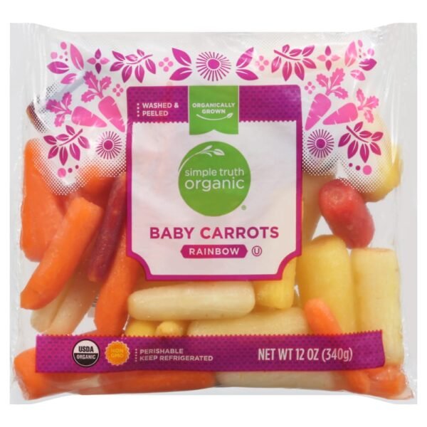 Simple Truth Organic® Peeled Rainbow Baby Carrots Bag