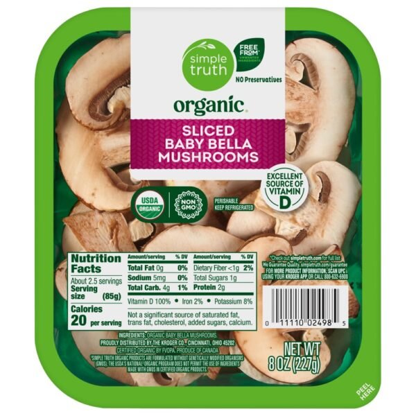 Simple Truth Organic™ Sliced Baby Bella Mushrooms