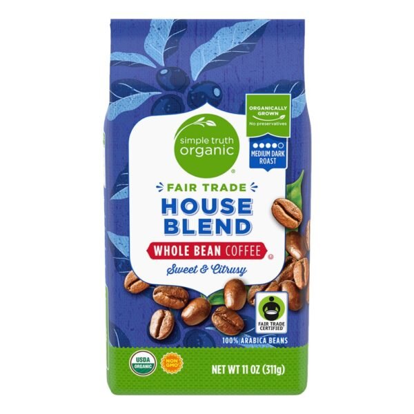 Simple Truth Organic® House Blend Medium Dark Roast Whole Bean Coffee