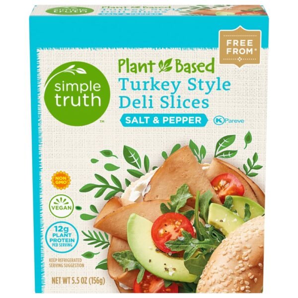 Simple Truth™ Plant-Based Salt & Pepper Turkey Style Deli Slices Box