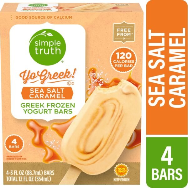 Simple Truth® Yo Greek! Sea Salt Caramel Greek Frozen Yogurt Bars