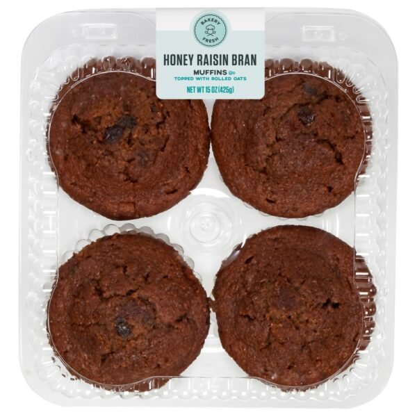 Bakery Fresh Honey Raisin Bran Muffins
