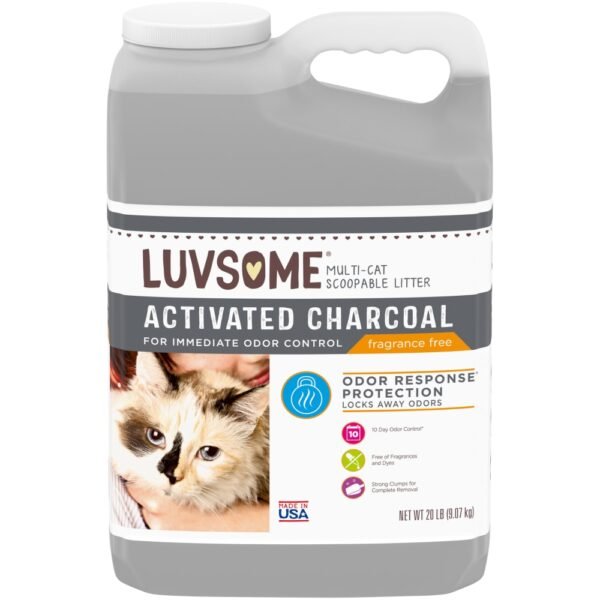 Luvsome Scoopable Cat Litter with Activated Charcoal