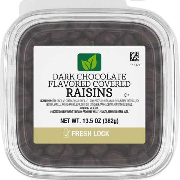 Dark Chocolate Flavored Covered Raisins
