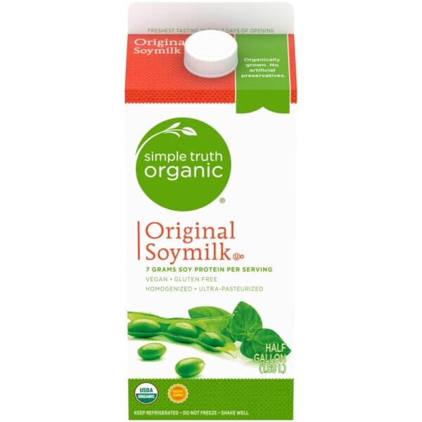 Simple Truth Organic® Dairy Free Organic Original Soy Milk Half Gallon