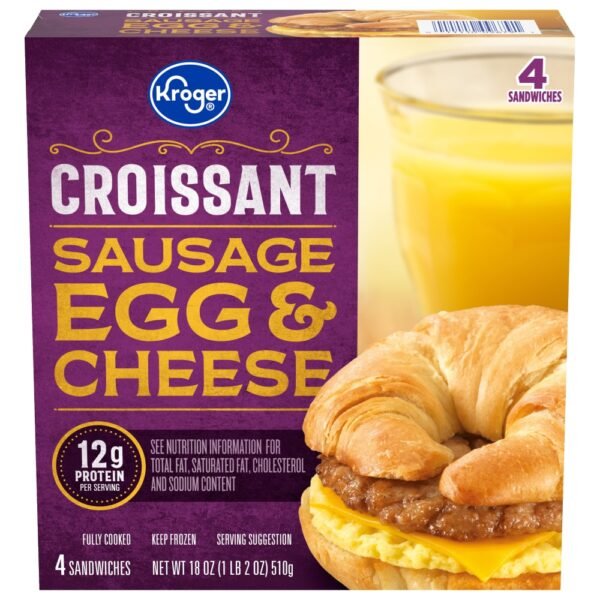 Kroger® Sausage Egg & Cheese Croissant Breakfast Sandwich