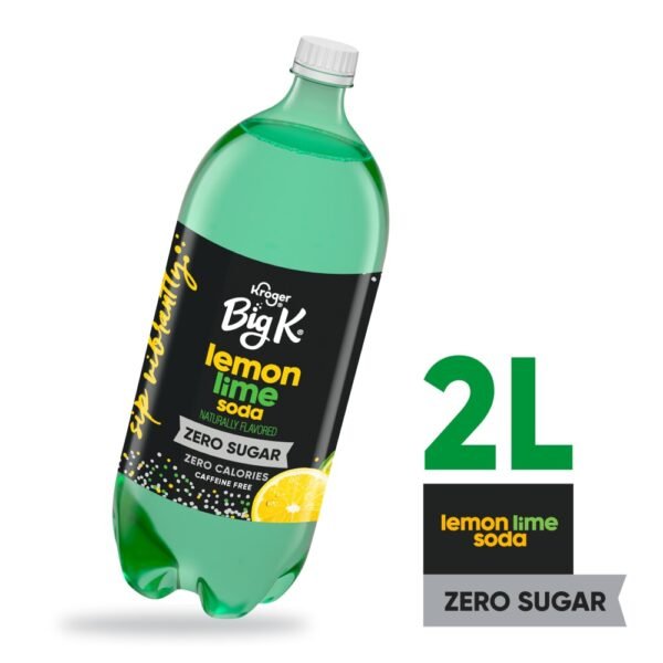 Big K® Lemon Lime Zero Sugar Caffeine Free Soda Bottle