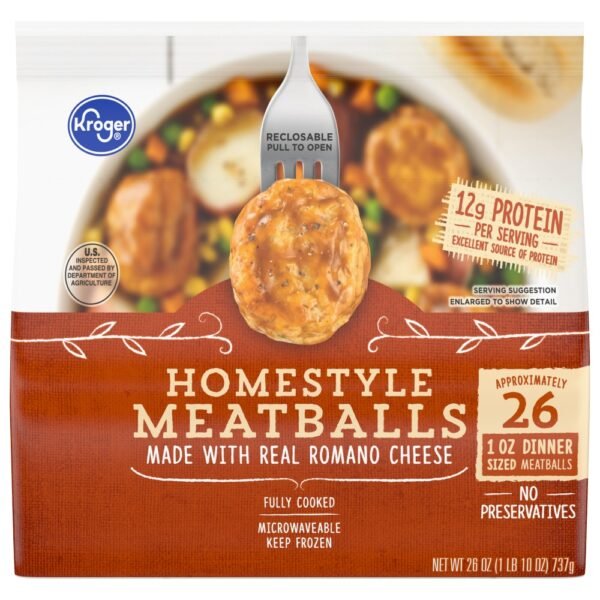Kroger® Fully Cooked Homestyle Frozen Meatballs