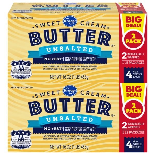 Kroger® Unsalted Butter Sticks BIG DEAL!