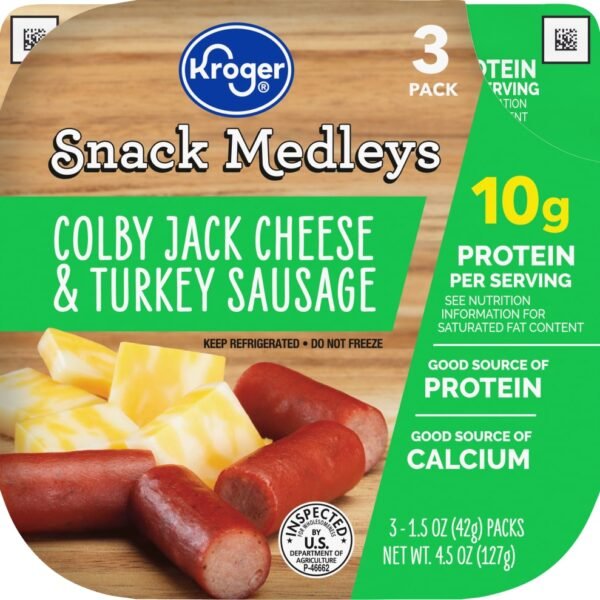 Kroger® Colby Jack Cheese & Turkey Sausage Snack Kit