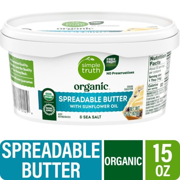 Simple Truth Organic® Spreadable Butter With Sunflower Oil
