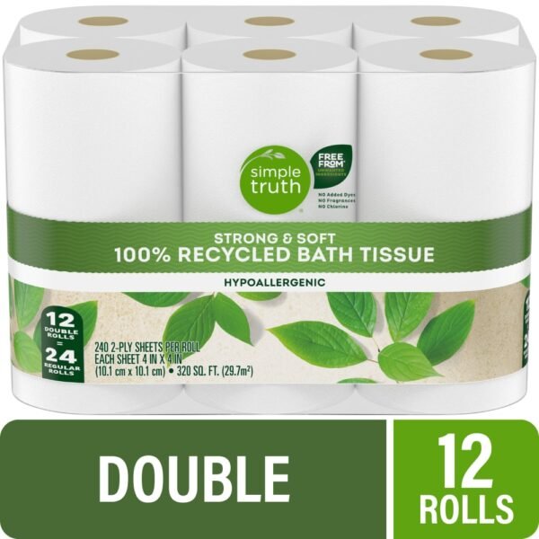 Simple Truth® Toilet Paper 100% Recycled Double Roll