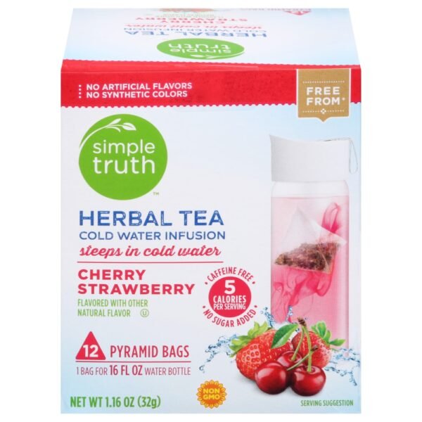 Simple Truth™ Cherry Strawberry Herbal Pyramid Tea Bags