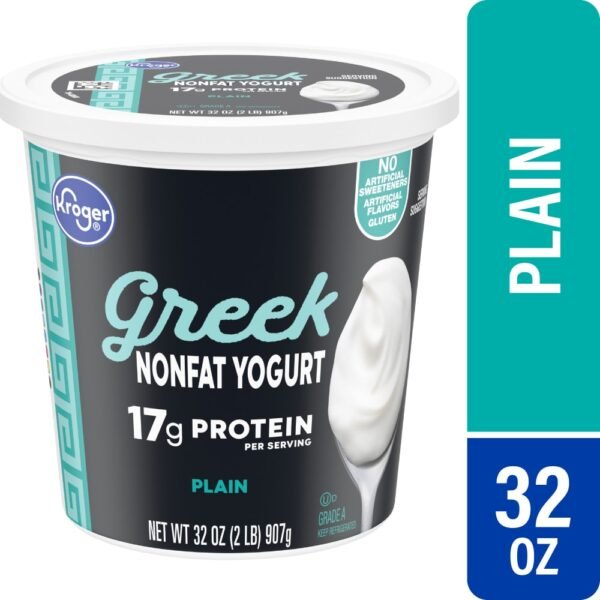 Kroger® Plain Nonfat Greek Yogurt Tub