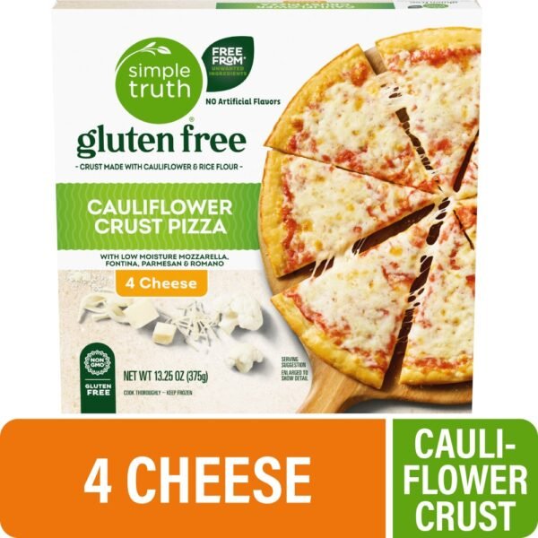 Simple Truth® Four Cheese Gluten Free Cauliflower Crust Frozen Pizza
