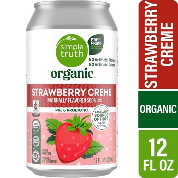 Simple Truth Organic® Strawberry Cream Soda Single Can