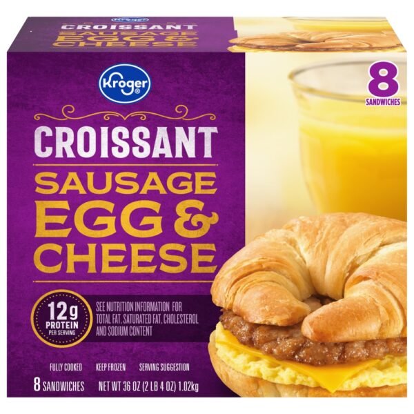 Kroger® Sausage Egg and Cheese Croissant Breakfast Sandwich