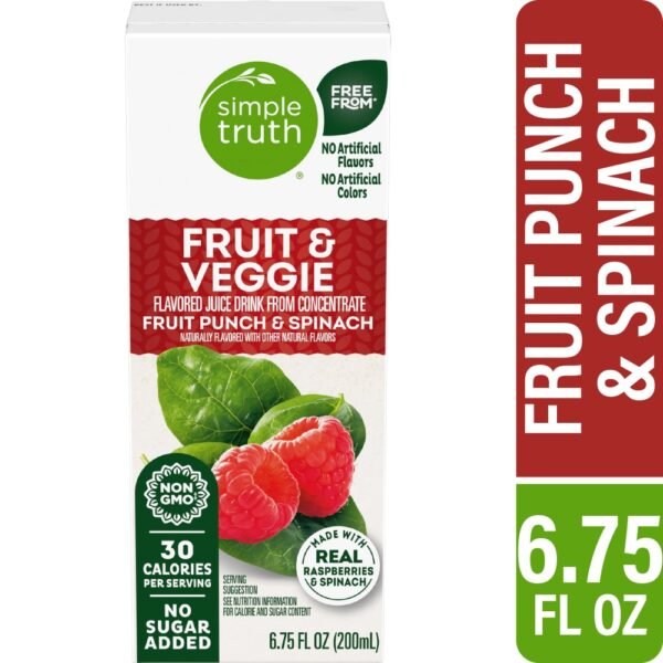 Simple Truth® Fruit Punch Spinach Kids Juice Boxes