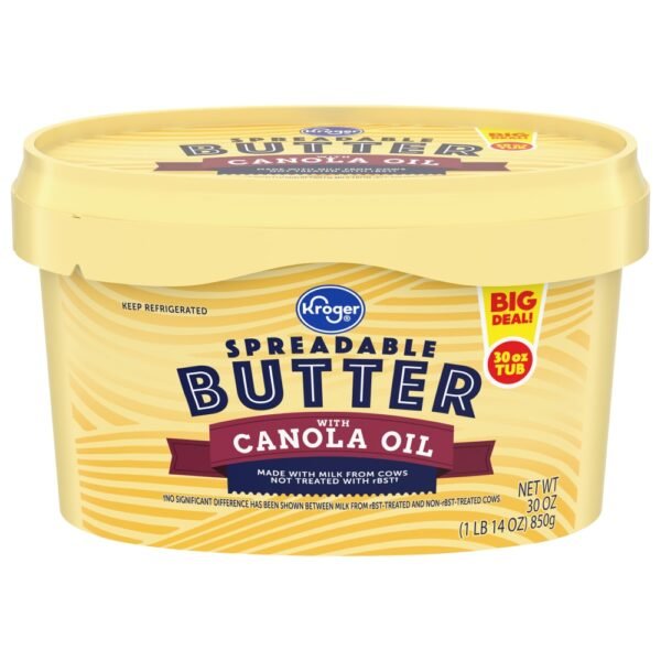 Kroger® Spreadable Butter With Canola Oil BIG DEAL!