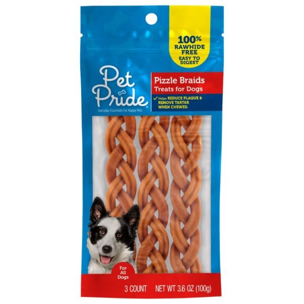 Pet Pride Pizzle Braids Dog Treats