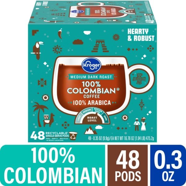 Kroger® 100% Colombian Medium Dark Roast Coffee Pods