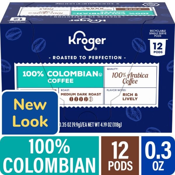 Kroger® 100% Colombian Medium Dark Roast Coffee Pods