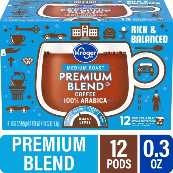 Kroger® Premium Blend Medium Roast Coffee Pods