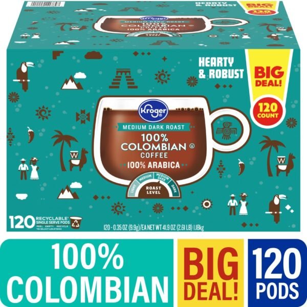 Kroger® 100% Colombian Medium Dark Roast Coffee Pods BIG DEAL!