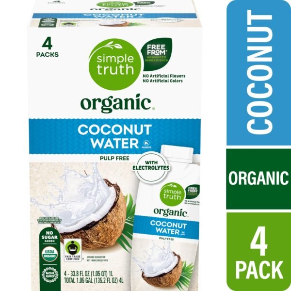 Simple Truth Organic® Original No Sugar Added Coconut Water Carton