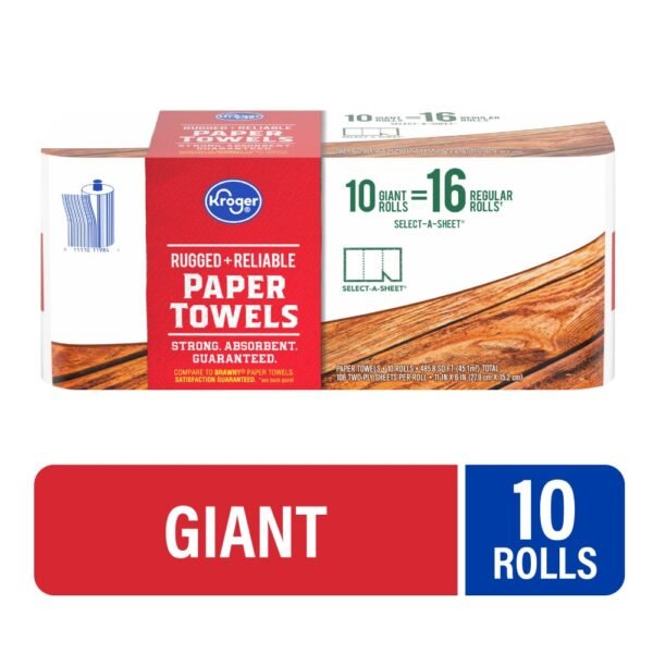 Kroger® Rugged and Reliable Paper Towels Giant Rolls