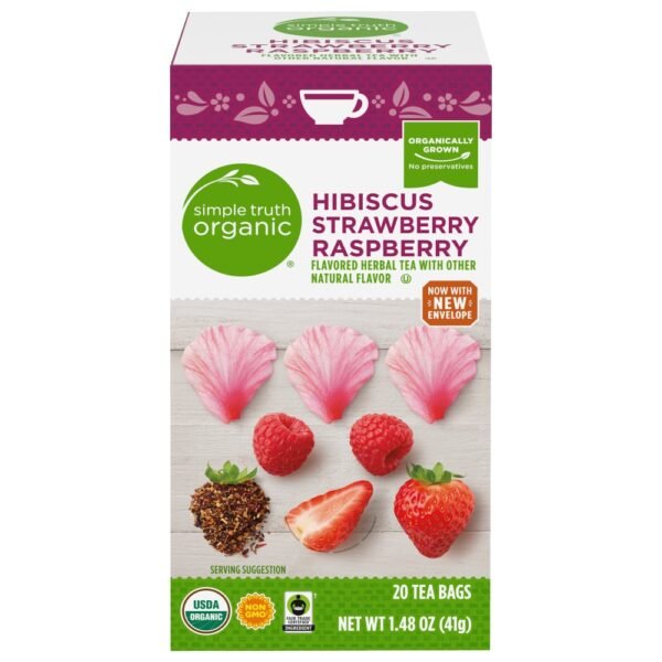 Simple Truth Organic® Hibiscus Strawberry Raspberry Tea