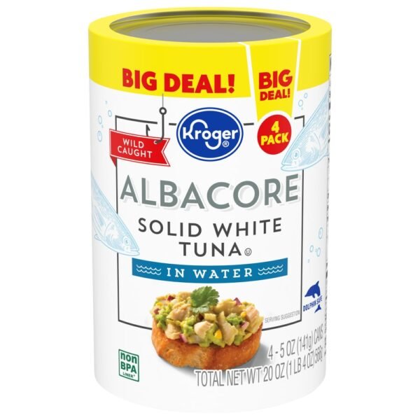 Kroger® Wild Caught Albacore Solid White Tuna in Water Cans
