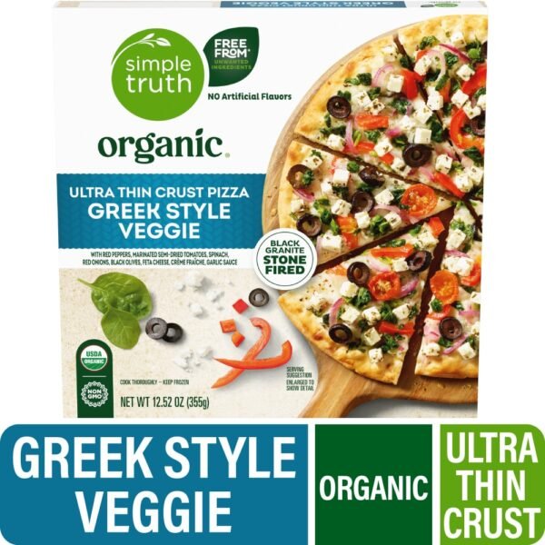 Simple Truth Organic® Greek Style Vegetable Ultra Thin Crust Frozen Pizza