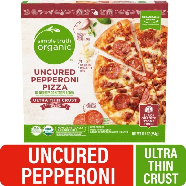 Simple Truth Organic® Uncured Pepperoni Ultra Thin Crust Frozen Pizza