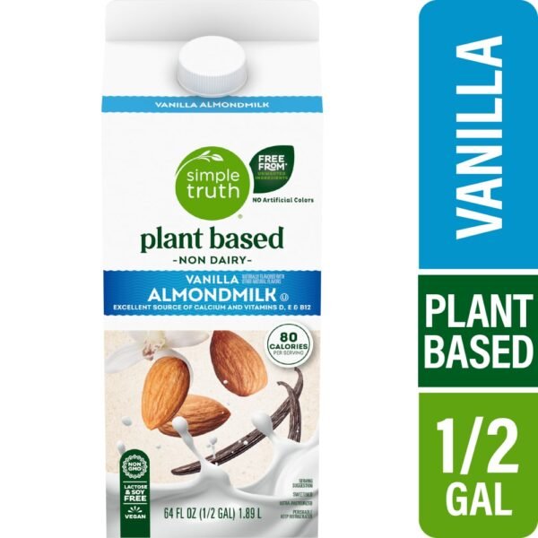 Simple Truth® Dairy Free Vanilla Almond Milk Half Gallon