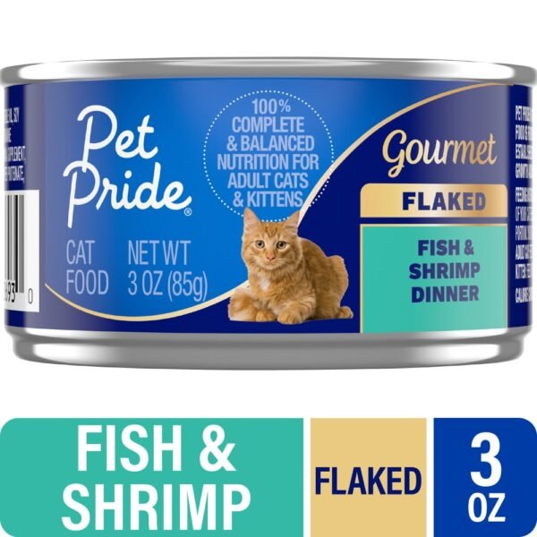 Pet Pride® All Life Stages Wet Cat Food Fish & Shrimp Dinner Flaked
