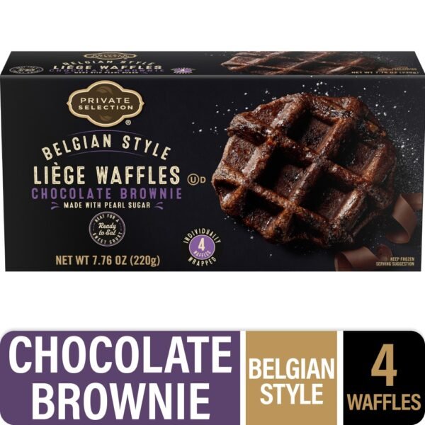 Private Selection® Belgian Style Chocolate Brownie Liege Waffles