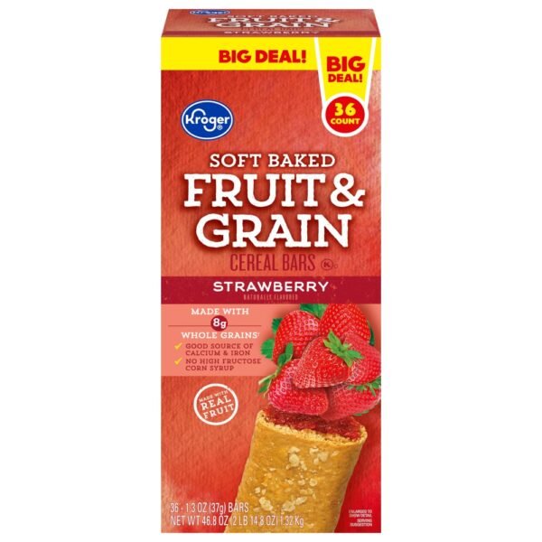 Kroger® Soft Baked Fruit & Grain Strawberry Cereal Bar
