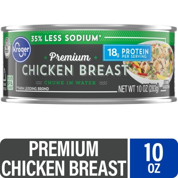 Kroger® Less Sodium Premium Chicken Chunks in Water