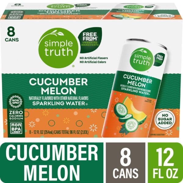 Simple Truth® Cucumber Melon Sparkling Seltzer Water Cans