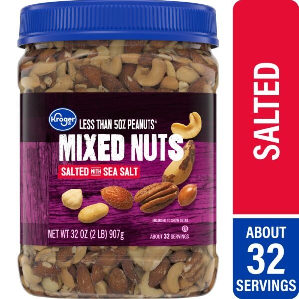 Kroger® Salted Less Than 50% Peanuts Mixed Nuts
