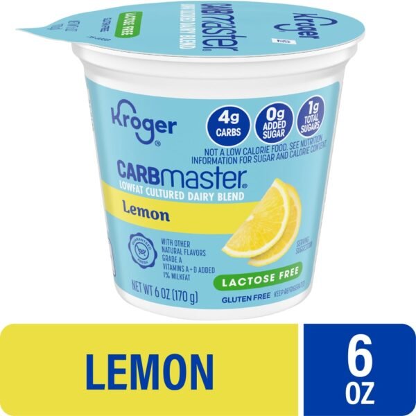 Kroger® CARBmaster® Lemon Lactose Free Lowfat Yogurt Cup