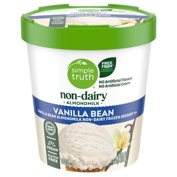 Simple Truth® Non-Dairy Almond Milk Vanilla Bean Frozen Dessert Pint