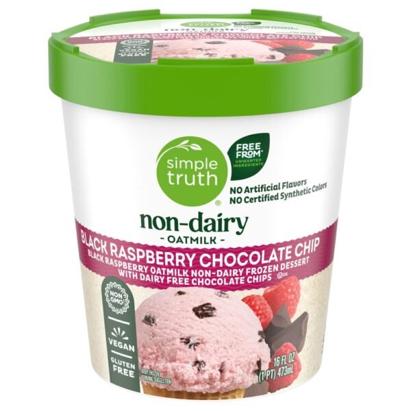 Simple Truth® Non Dairy Oatmilk Black Raspberry Chocolate Chip Frozen Dessert Pint