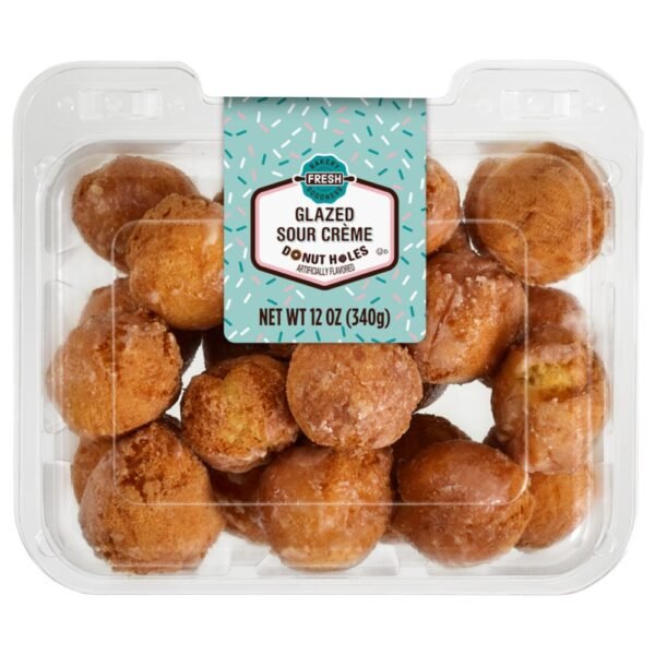 Bakery Fresh Sour Cream Glazed Donut Holes