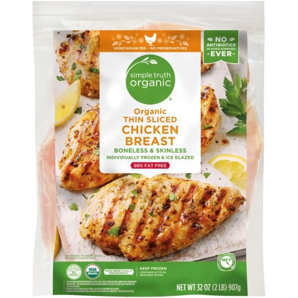 Simple Truth Organic® Boneless & Skinless Frozen Organic Chicken Breast Thin Sliced